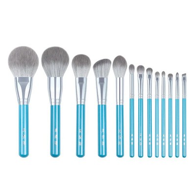 13pcs/set Blue Makeup brushes whole set Big Powder Blusher sculpting Eyeshadow 