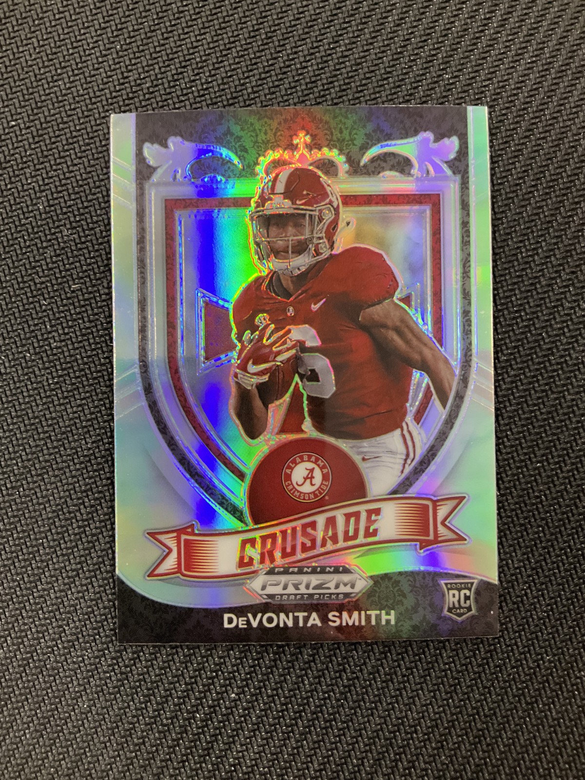 2021 Panini Prizm Draft Picks Collegiate #165 DeVonta Smith Silver Alabama