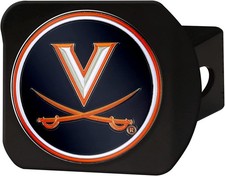 Black Trailer Hitch Cover 34 x4 Fits 2 Inch Class III Hitches Team Logo Design
