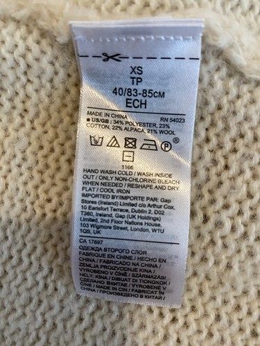 Banana Republic Open Front Cardigan XS Alpaca Blend Sweater Super Soft Sweater - Picture 15 of 15
