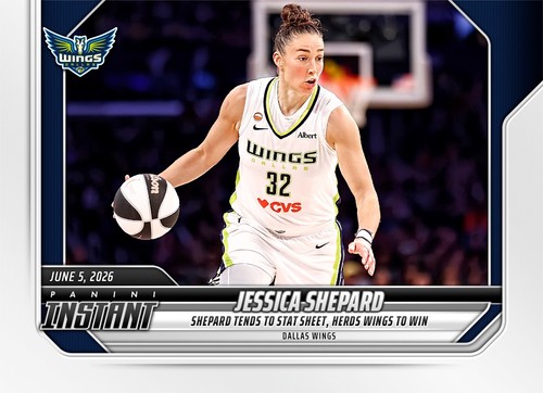 *PRESALE* 2026 Panini Instant WNBA Jessica Shepard #127 ~ Dallas Wings