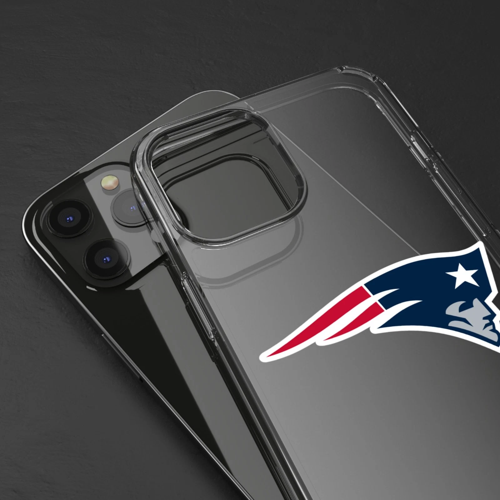 New England Patriots Clear Phone Case for iPhone