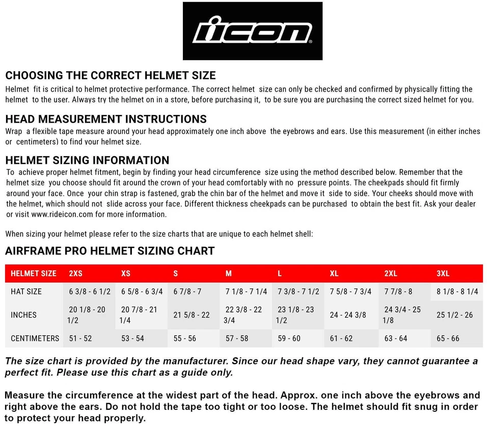 Casco ICON Airframe Pro 2024 que absorbe la humedad protector antiniebla DOT ECE XS-3XL Foto 2 de 4