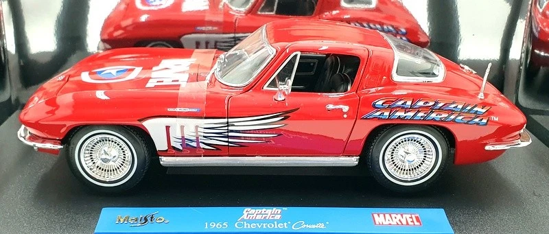 Maisto масштаб 1/18 литой 36002 - 1965 Chevrolet Corvette - Captain America - Изображение 3 из 4