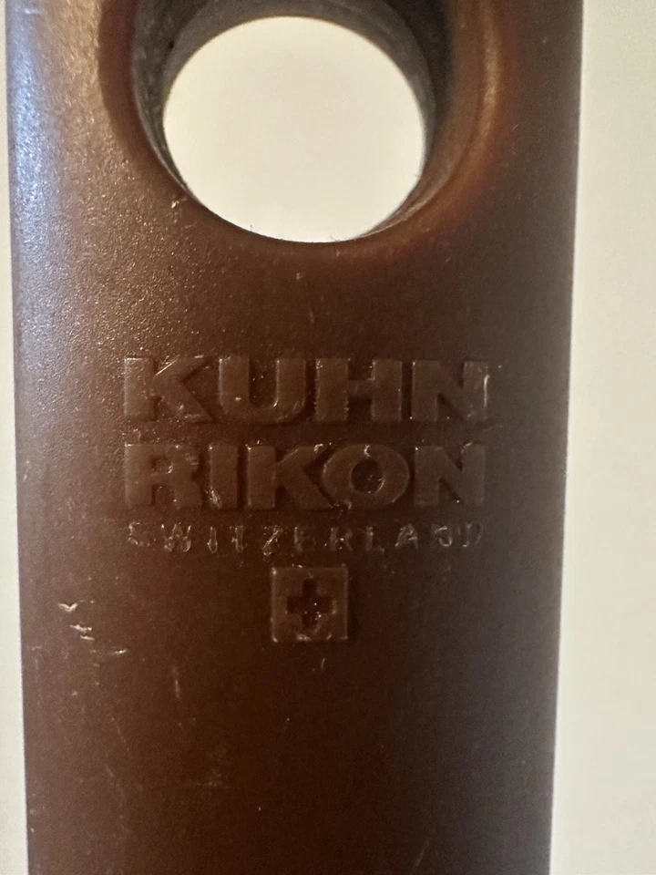 Kuhn Rikon Switzerland Spatula Brown Plastic Handle Silicon Edge Vintage - Image 3 of 4
