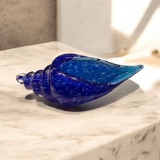 Large Glass Conch Sea Shell HandBlown Sculpture