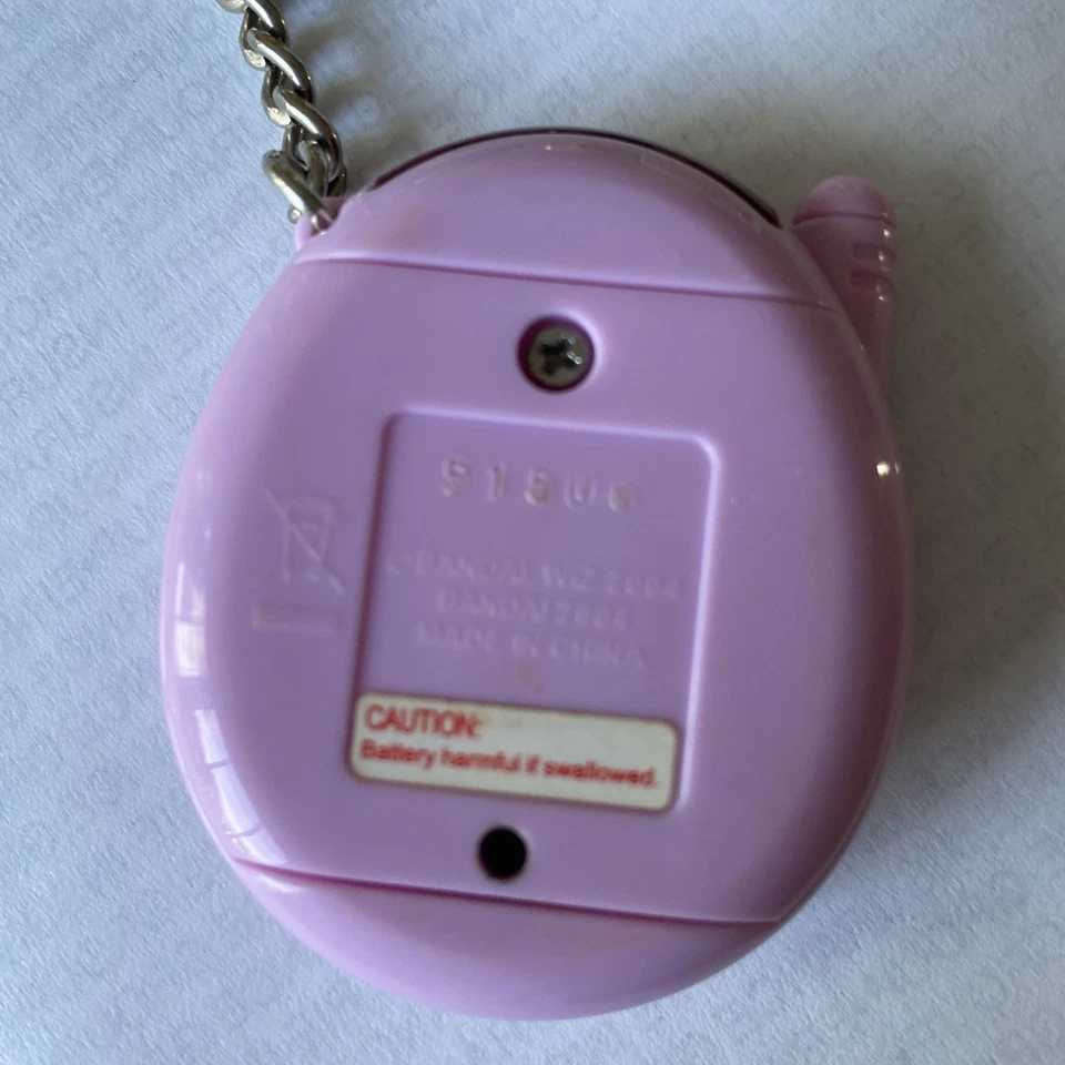 Tamagotchi Connection 2004 Bandai Hearts Halo Angel Wings Pink Authentic - Image 4 of 4