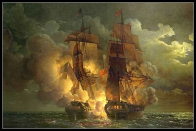 Naval Battle 3 - DIY Chart Counted Cross Stitch Patterns Needlework DMC Color  