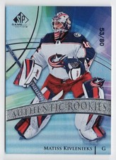 2020-21 SP Game-Used Authentic True Rookie #131 Matiss Kivlenieks 53/80 RC 