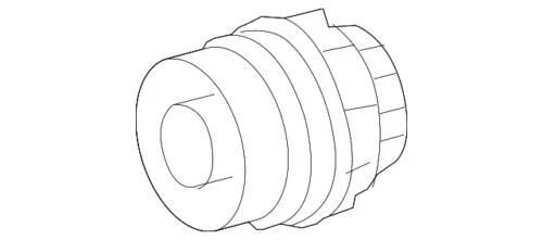 Carcasa de filtro de aceite de motor Pontiac Vibe Base 1,8 L genuina GM 2009-2010 19185631 Foto 3 de 4