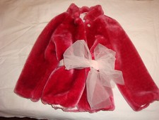 Giacca in pelliccia eco per bambina colore rosa fucsia taglia 6 anni
