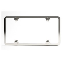 Silver 4holes Stainless Steel Slim Cover Universal With Caps License Plate Frame Silver 4holes Stainless Steel Slim Cover Universal With Caps License Plate Frame