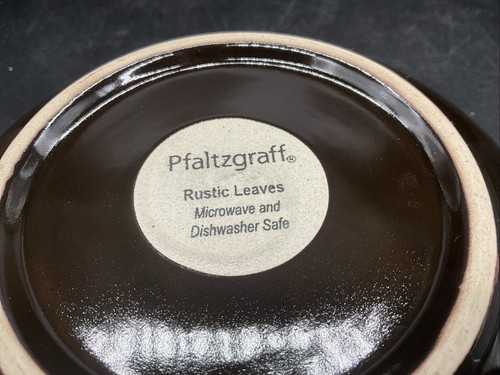 3 Pfaltzgraff Rustic Leaves 8 3/8” Soup Bowls - Picture 7 of 8