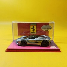 Hot Wheels FERRARI LaFERRARI Plateado Personalizado BLACK STAR PILOTOS REALES
