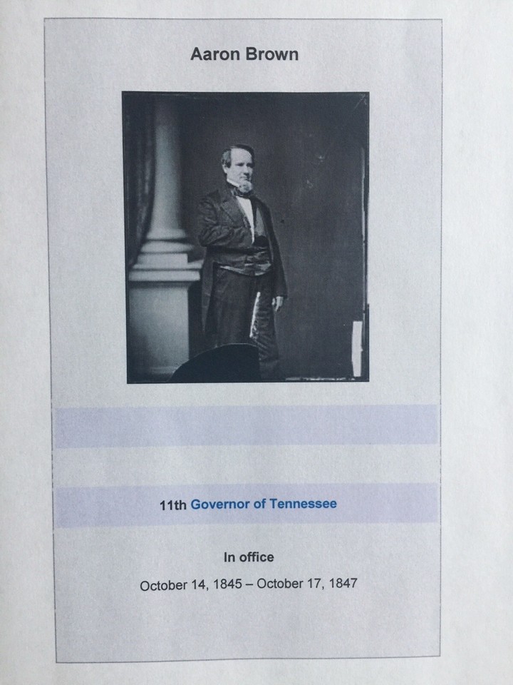 1847 LAND DEED INDENTURE in Gibson Co., TN Signed by TN's 11th Gov. Aaron Brown eBay
