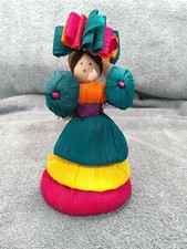 Handmade Mexican Corn Husk Folk Art Doll