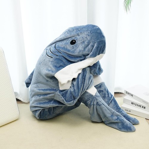 Shark Blanket Adult Wearable;Super Soft-Cozy Flannel Hoodie Shark Sleeping-Bag- - Bild 14 von 15