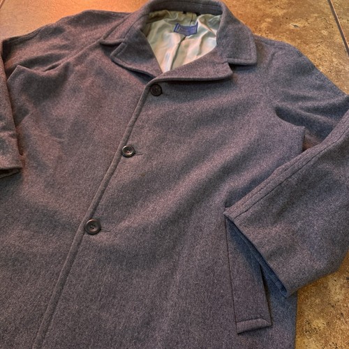 Vtg 70s Pendleton Virgin Wool Pea Coat Size 44 Grey - Picture 2 of 10