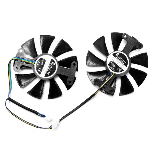 Für Dataland PowerColor RX480 RX470 470D 580 Grafikkarte Lüfter GA91B2U 4Pin Neu - Afbeelding 3 van 5