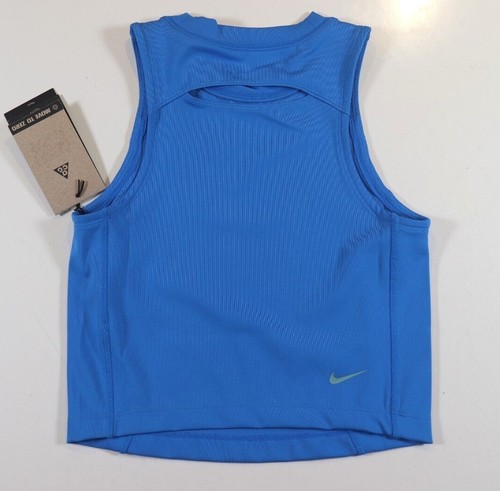 NIKE ACG REPEL TRAINING CROP TANK TOP - BLUE FB1072-435 - KIDS GIRLS M L XL - Picture 3 of 15