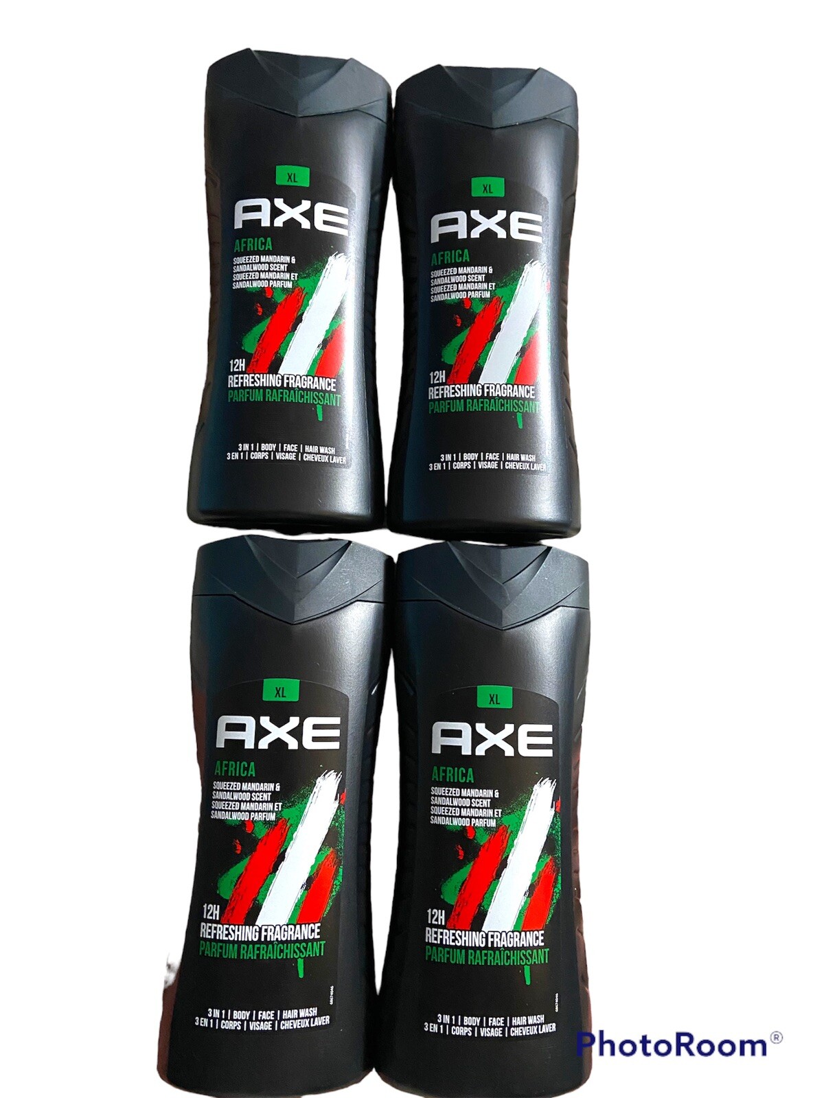 Axe Men's 3 In 1 Shower Gel Africa Mandarin & SandleWood Scent 13.5 oz