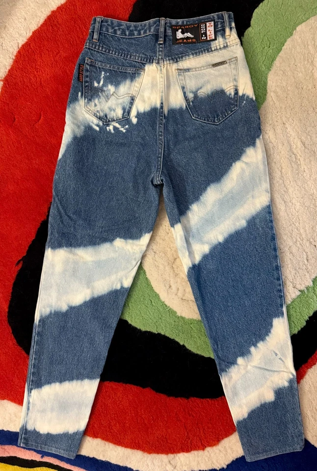 SpaBoy Denim Co. Never Worn One-of-a-Kind Hand Dyed High-Waisted Jeans Size 27 - Image 2 of 4