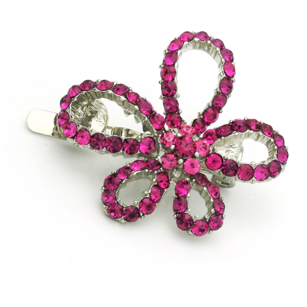 Hand Made Hair Jewelry Picasso swarovski crystal Flower