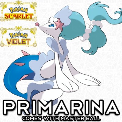 Pokémon Scarlatto E Violetto - Primarina Lucido 6IV Per Nintendo Switch (dati Di Gioco)
