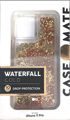 Case-Mate - Waterfall Case for Apple  iPhone  11 Pro - Gold Waterfall