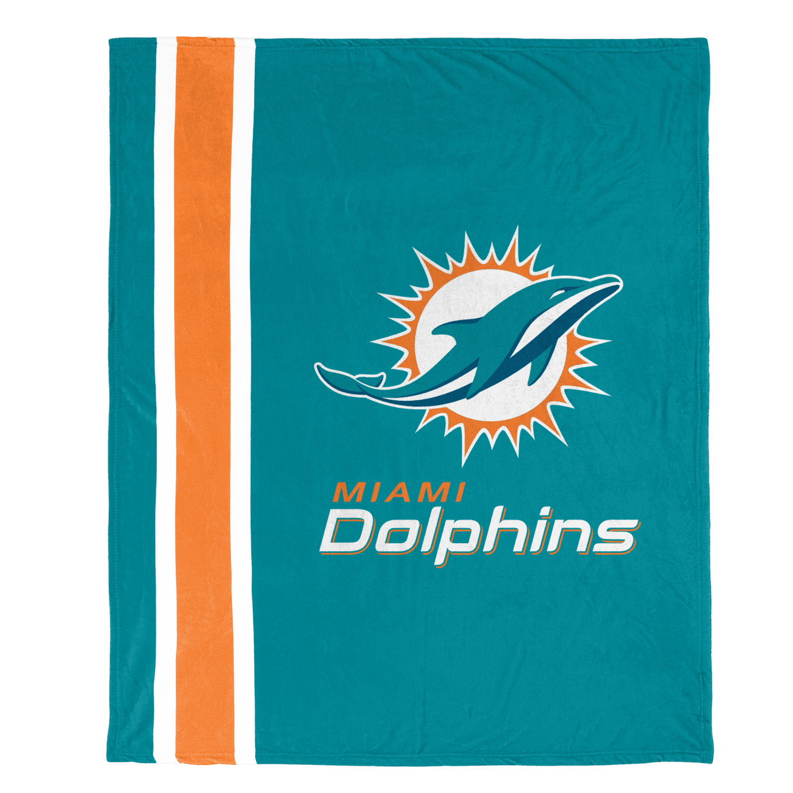 Мягкое плюшевое одеяло FOCO NFL Miami Dolphins из микро-рашели, 50 x 60