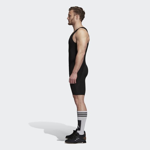 adidas Men's Powerlift Suit Weightlifting Suit Adidas Gewichtheben Trikot - Picture 3 of 39