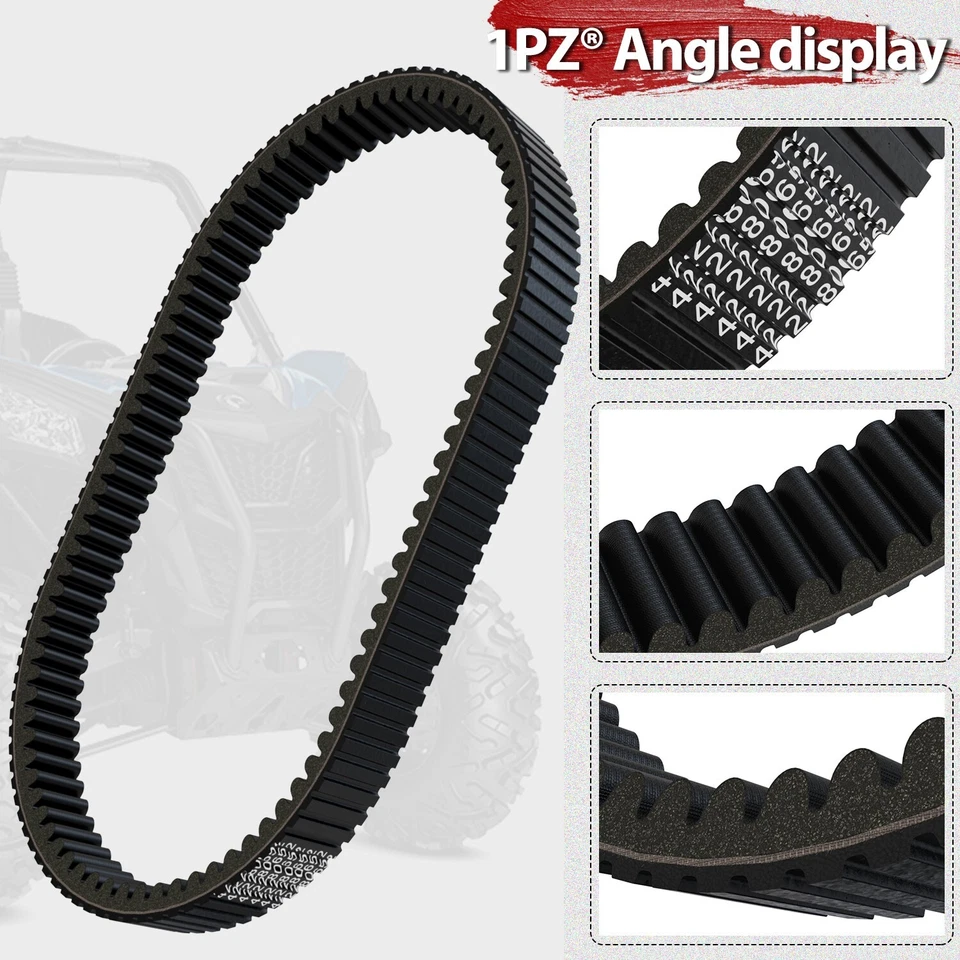 Drive Belt For Ski-Doo GSX GTX MXZ Renegade 600 800 900 1200 OEM #417300383 - Image 4 of 4