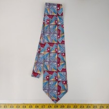 Martin Wong Tie Men's Silk Geometric Napa California Formal Made In USA