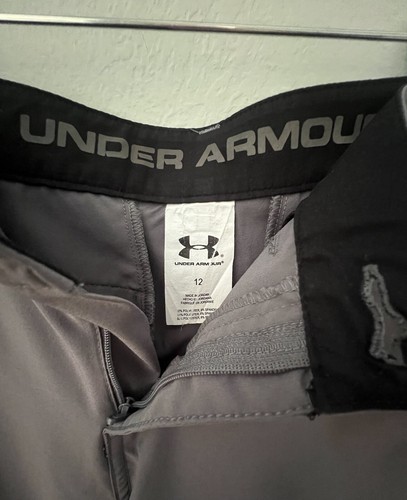 Under Armour Boys 12 YLG Golf Shorts Charcoal Youth Athletic Pocket Heat Gear - Picture 5 of 5