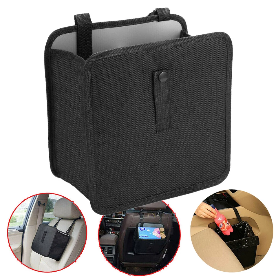 Waterproof Car Truck Trash Can Garbage Litter Bin Bag Seat Organizer Accessorie - Image 2 of 4
