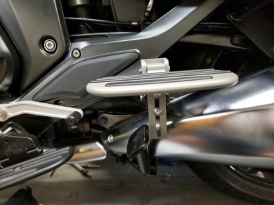 Passenger Floorboards for BMW K1600GT K1600GTL Raised position works 2017+ Grey