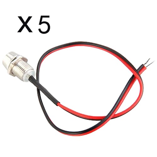 5Pack 22cm Multi Colors Car LED Indicator Light Bulb Warning Light Lamp C - Picture 2 of 8