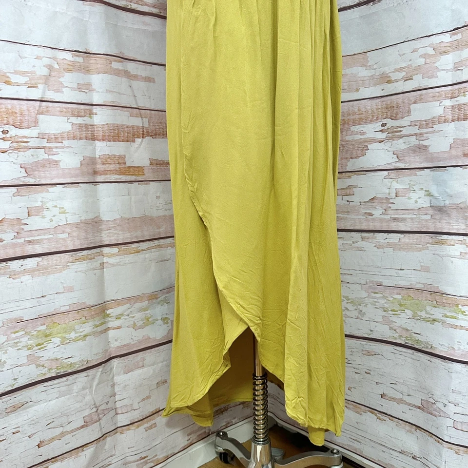 Maxi Vestido Young Fabulous And Broke Frida Calado Medio Verde Chartreuse Foto 4 de 4