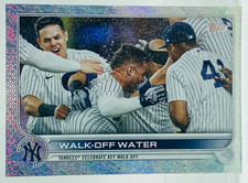 2022 Topps Foilboard Walk-Off Water #119 New York Yankees   /875