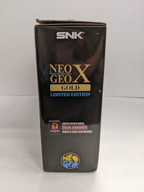 SNK NEO GEO X GOLD Limited Edition Console Complete Box Working Japan NA Seller