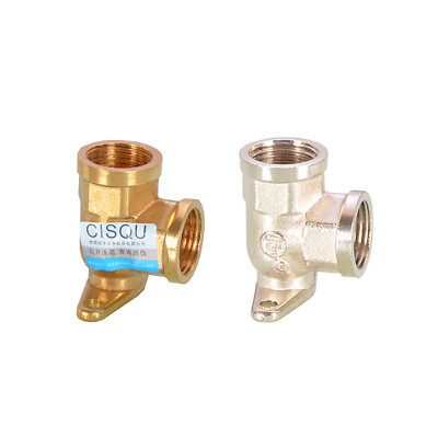 1/2'' BSP Brass Pipe Fittings Wall Elbow Bend Female / Male Thread Fitting Water