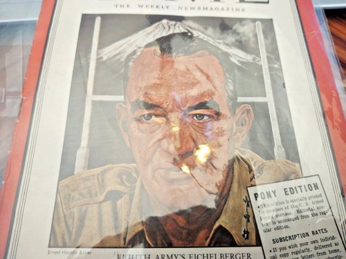 ORIGINAL TIME MAGAZINE Pony Edition Gen. Eichelberger Cover, Sept 10, 1945 #11 - Picture 4 of 6