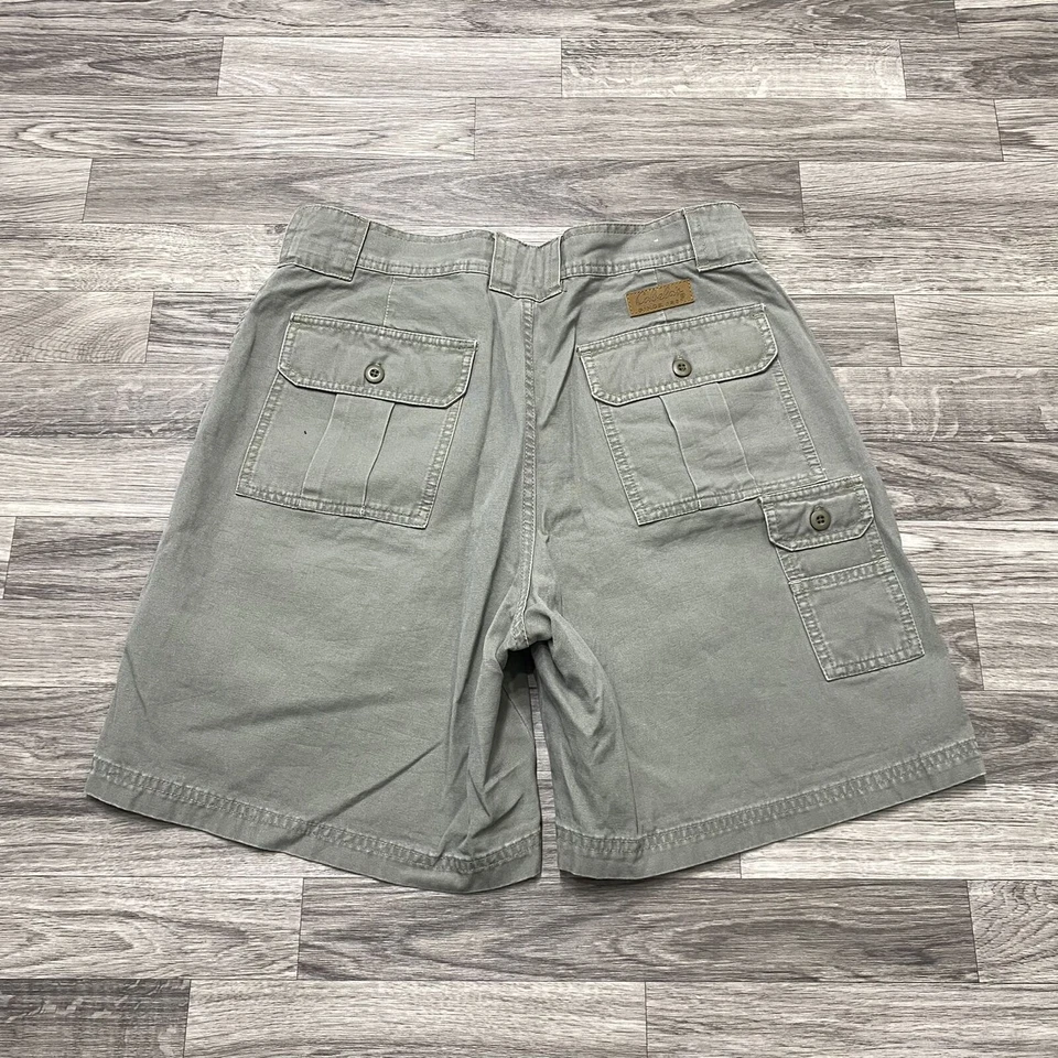 CABELA'S Classic Rise 7 Pockets Green Hiking Cargo Short Women's Size 12 - Image 4 of 4