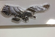 3d Accent Trim Eagle Chrome Car Auto Truck Suv Abs Emblem Logo Badge E-1412ps