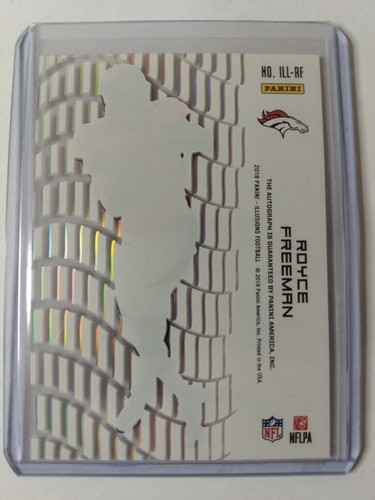 2018 Panini Illusions Royce Freeman Illusionists w/o Auto Error #ILL-RF Denver - Picture 2 of 2