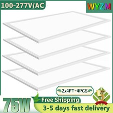 2x4FT 2x2FT 5000K Recessed Back-Lit Drop Ceiling LED Flat Panel Troffer Light