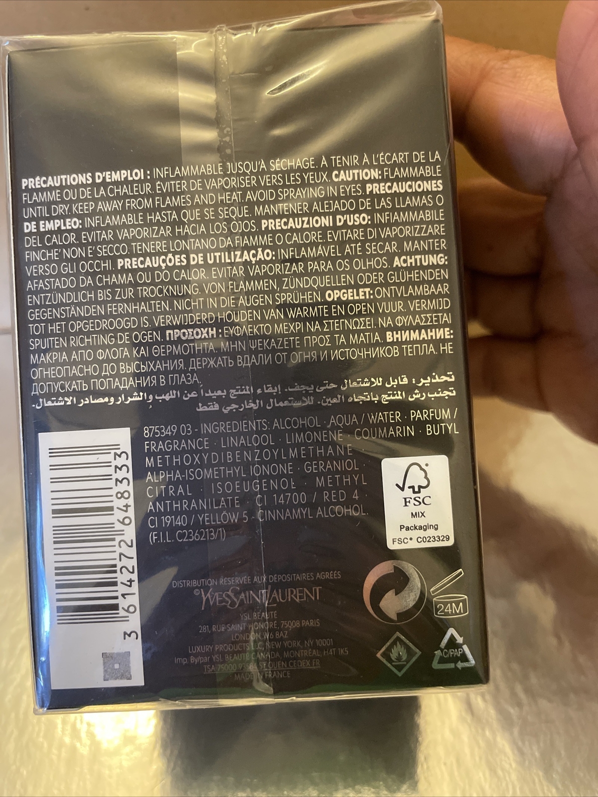 La Nuit De L'Homme by Yves Saint Laurent 3.3 oz Men 3614272648333 eBay