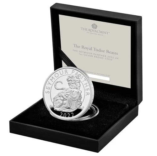The Royal Tudor Beasts The Seymour Panther 2022 UK 1oz Silver Proof Coin