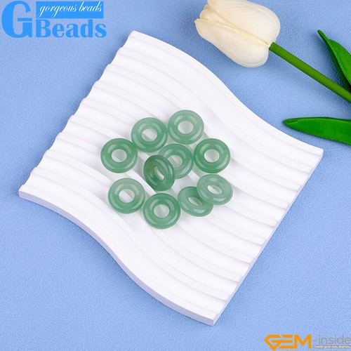 Donuts Chakra Semi Precious Scraping Beads Jewelry Making Beads 15" 3pcs 20mm - Picture 11 of 88