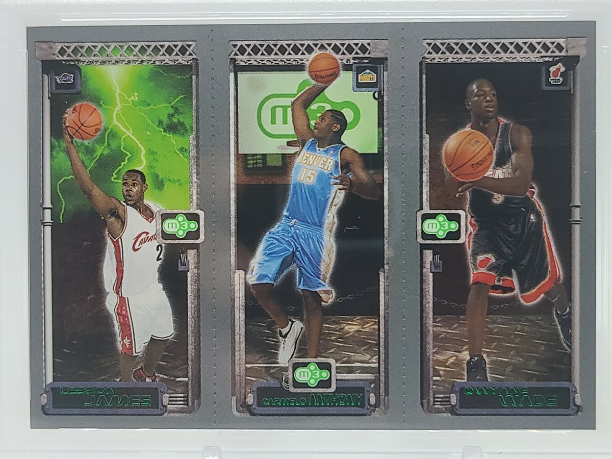 2003-04 Topps LeBron James Carmelo Anthony Dwayne Wade Rookie